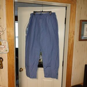 New Andrew Scott Dark Blue Checked Lightweight Sleep Pants Men's 3XL